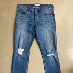 Madewell 9” high rise skinny jeans